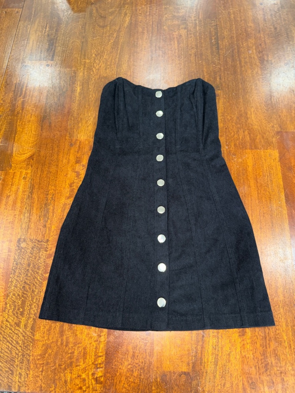 NWT Urban Outfitters Cali Corduroy Bustier Mini Dress